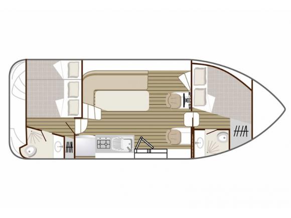 Hausboot Confort 900 DP Yachtcharter in Plagny-184457-0
