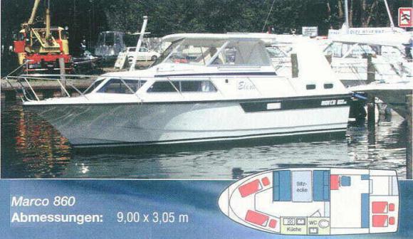 Houseboat Succes Marco 860 for hire in Marina Lenzer Harbour-68895-0