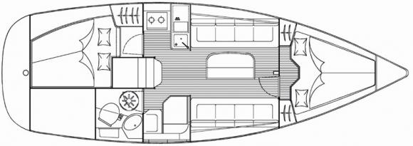 Segelyacht Bavaria 30 Yachtcharter in Pirovac-128095-0