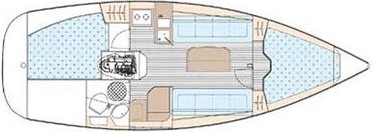 Sailing yacht Bavaria 30 Cruiser available for charter in Marina am Ryck-22529-0