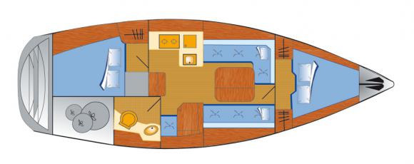 Segelyacht Bavaria 34 Cruiser Yachtcharter in Marina am Ryck-138895-0