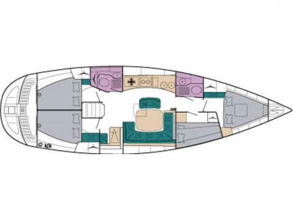 Sailing boat Bavaria 44 for hire in Limenas Avdiron-190100-0