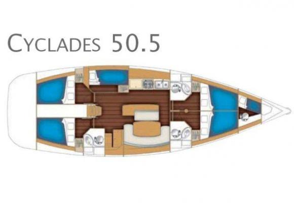 Sailboat Cyclades 50.5 available for charter in Marina di Portorosa-112040-0