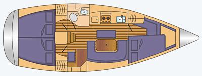 Segelyacht Dufour 365 Grand Large chartern in Yachthafen Breege-126981-0