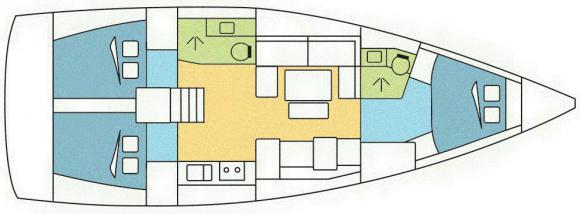 Sailboat Dufour 412 Grand Large for rent in Zaton-162540-0