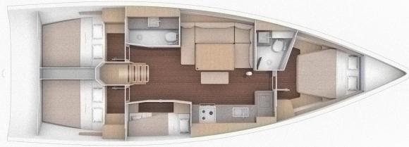 Segelboot Dufour 430 Grand Large chartern in Fethiye-167067-0