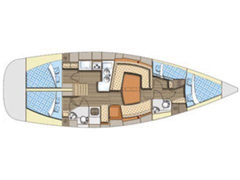 Sail boat Elan 434 Impression for hire in Marina Mandalina-108100-1