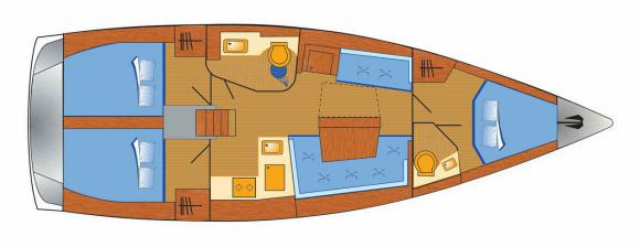 Segelyacht Hanse 418 chartern in Rogoznica-163189-0