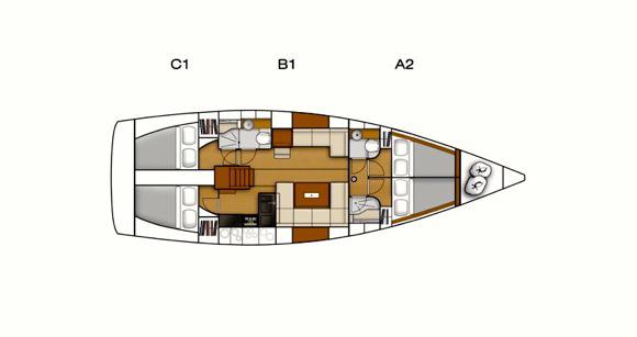 Segelboot Hanse 445 Yachtcharter in Trogir-96760-0