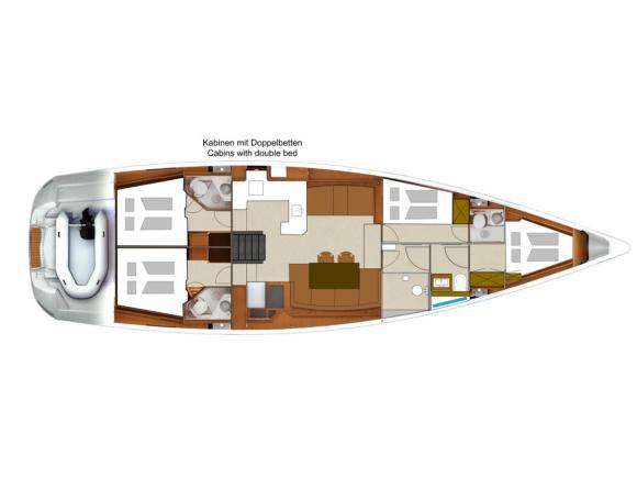 Yacht Jeanneau 57 for charter in Sibenik-97190-0