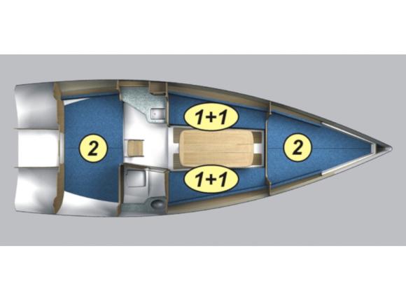 Segelboot Maxus Evo 24 chartern in Wegorapa-148109-0