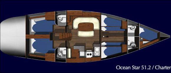 Sailing yacht Ocean Star 51.2 for hire in Athens-26423-0