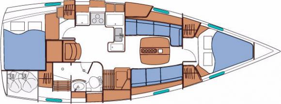 Segelyacht Oceanis 373 Yachtcharter in Ribishi-117979-0