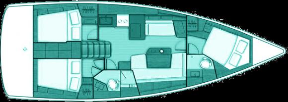 Yacht Oceanis 411 for rent in Volos-153440-2