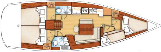 Segelyacht Oceanis 43 Yachtcharter in Marina Kastela-128269-0