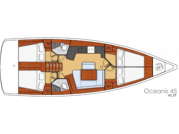 Sailing yacht Oceanis 45 for hire in Sibenik-110080-0