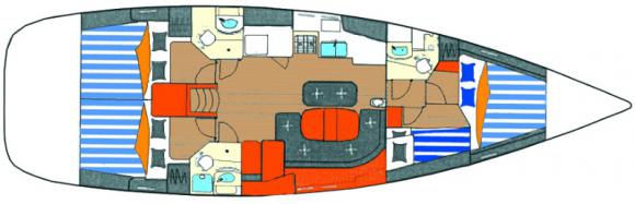 Sailing yacht Oceanis 473 Clipper for charter in Marina Baska Voda-128322-0