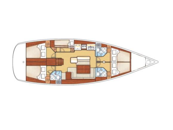Segelboot Oceanis 50 Family chartern in Marine Betina-118937-0