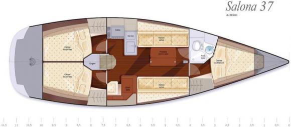 Sailing yacht Salona 37 available for charter in Marina Amalfi-22961-0-0