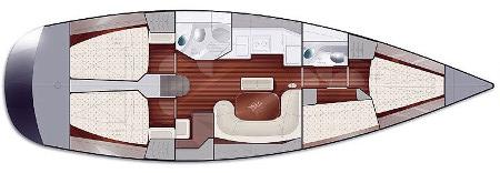 Sailing boat Salona 45 for rent in Marina Kastela-100948-1