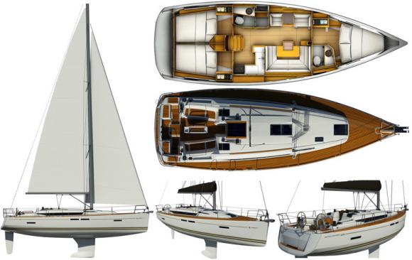 Sailing boat Sun Odyssey 409 for rent in Bar-137086-0