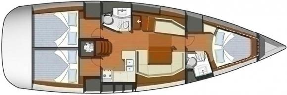 Segelyacht Sun Odyssey 42i chartern in Yachthafen Volos-107831-0
