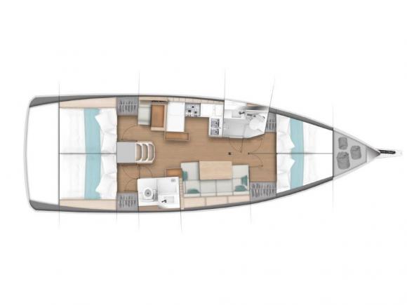 Sailing yacht Sun Odyssey 440 for hire in Benitses-157552-0