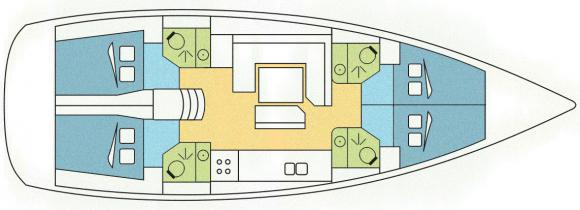 Sailing yacht Sun Odyssey 479 for rent in Zaton-121486-0