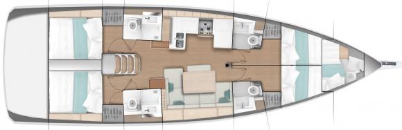 Segelyacht Sun Odyssey 490 Yachtcharter in Netsel Marmaris Marina-144249-2