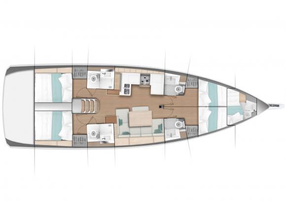 Sailing yacht Sun Odyssey 490 for rent in Lefkas-156068-0