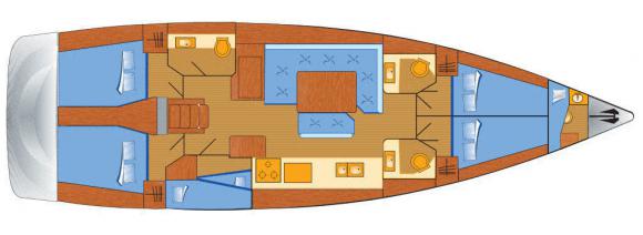 Yacht Sun Odyssey 519 available for charter in Marina Frapa-130446-0