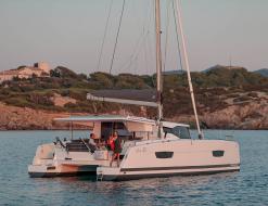 Cat Isla 40 for charter in Eden Island Marina