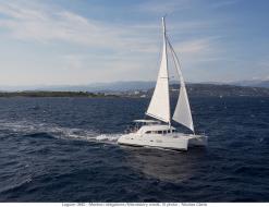 Catamaran Lagoon 380 available for charter in Abel Point Marina