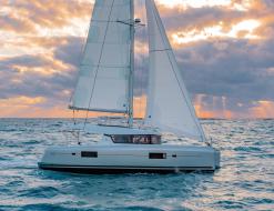 Cat Lagoon 42 for charter in Nanny Cay Town