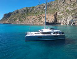 Cat Lagoon 52 F for hire in Marina Saint Eulalia