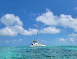 Catamaran Saba 50 for charter in Cucumber Beach Marina
