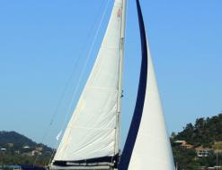 Yacht Catalina 350 for hire in Abel Point Marina