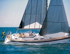 Segelyacht Hallberg Rassy 37 Yachtcharter in Marina Burgtiefe