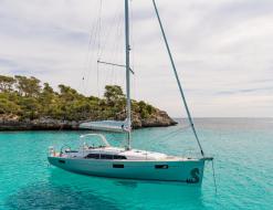 Sailboat Oceanis 41.1 available for charter in Port de Pollenca town