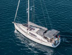 Sailboat Oceanis 46 available for charter in Alimos Marina Kalamaki