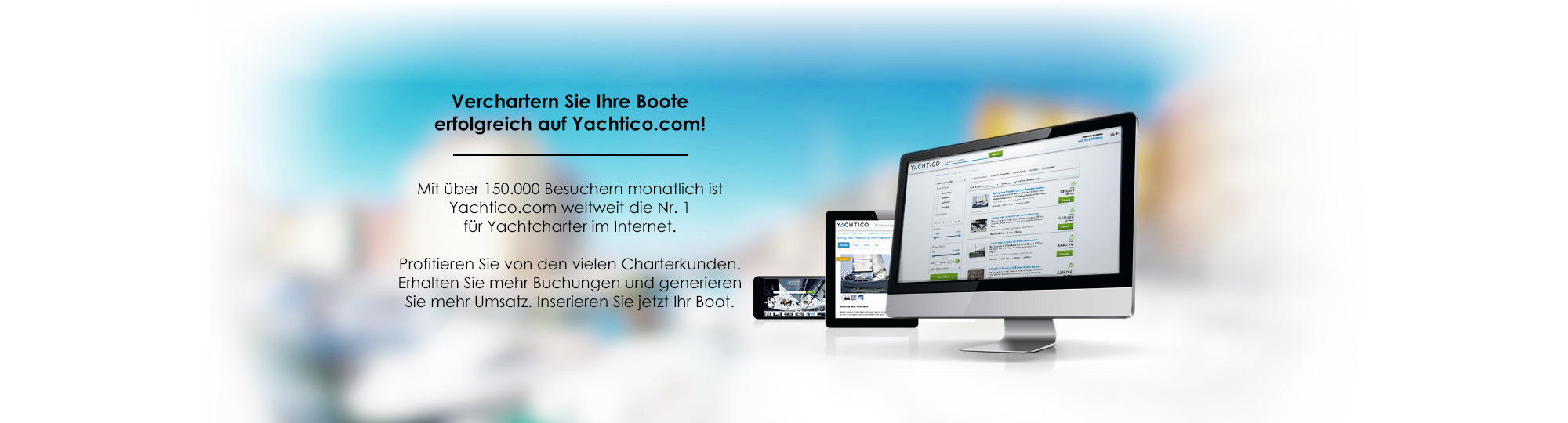 Yachten vermieten auf YACHTICO.com