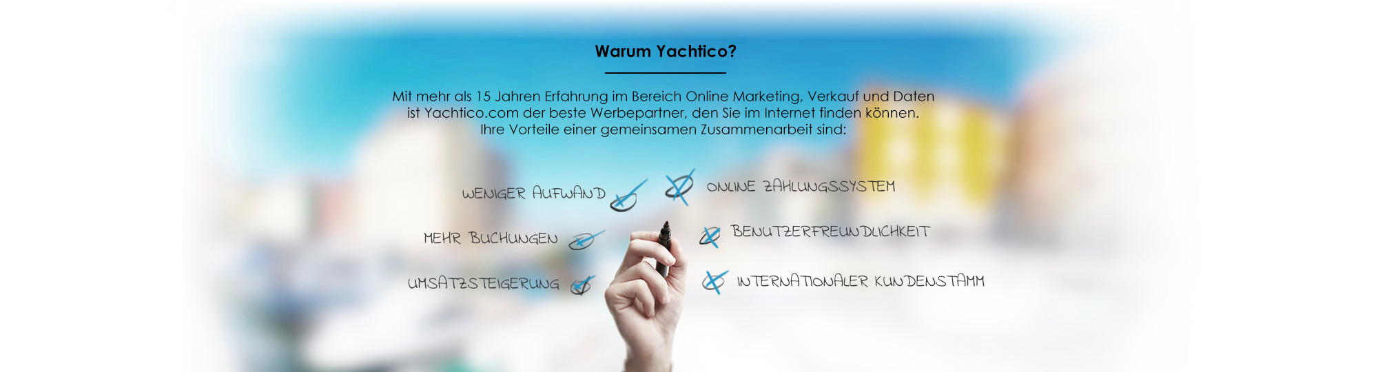 Yachten verchartern auf YACHTICO.com