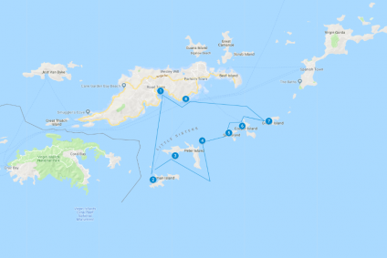Sailing Itinerary BVI - 7 days Sailing Route Suggestion Tortola | YACHTICO.com